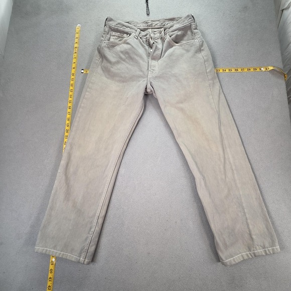 Levi's Other - VTG Levis 501 Jeans Mens Gray‎ Wash Regular Straight Button Fly Fits 30x27